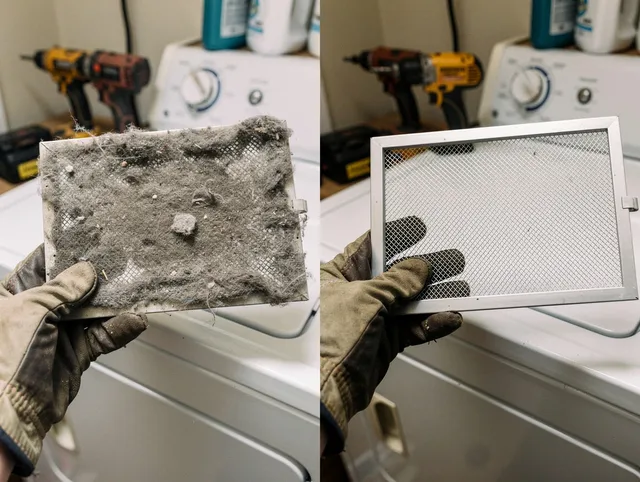 Professional lint trap cleaning by Ridgefield Dryer Vent Cleaning in Ridgefield