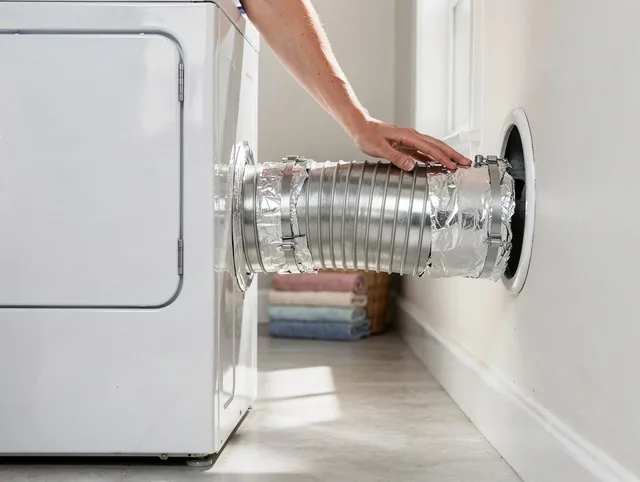 Professional dryer vent hose installation by Ridgefield Dryer Vent Cleaning in Ridgefield