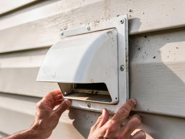 Ridgefield Dryer Vent Cleaning technician delivering thorough residential dryer vent cleaning service in Ridgefield
